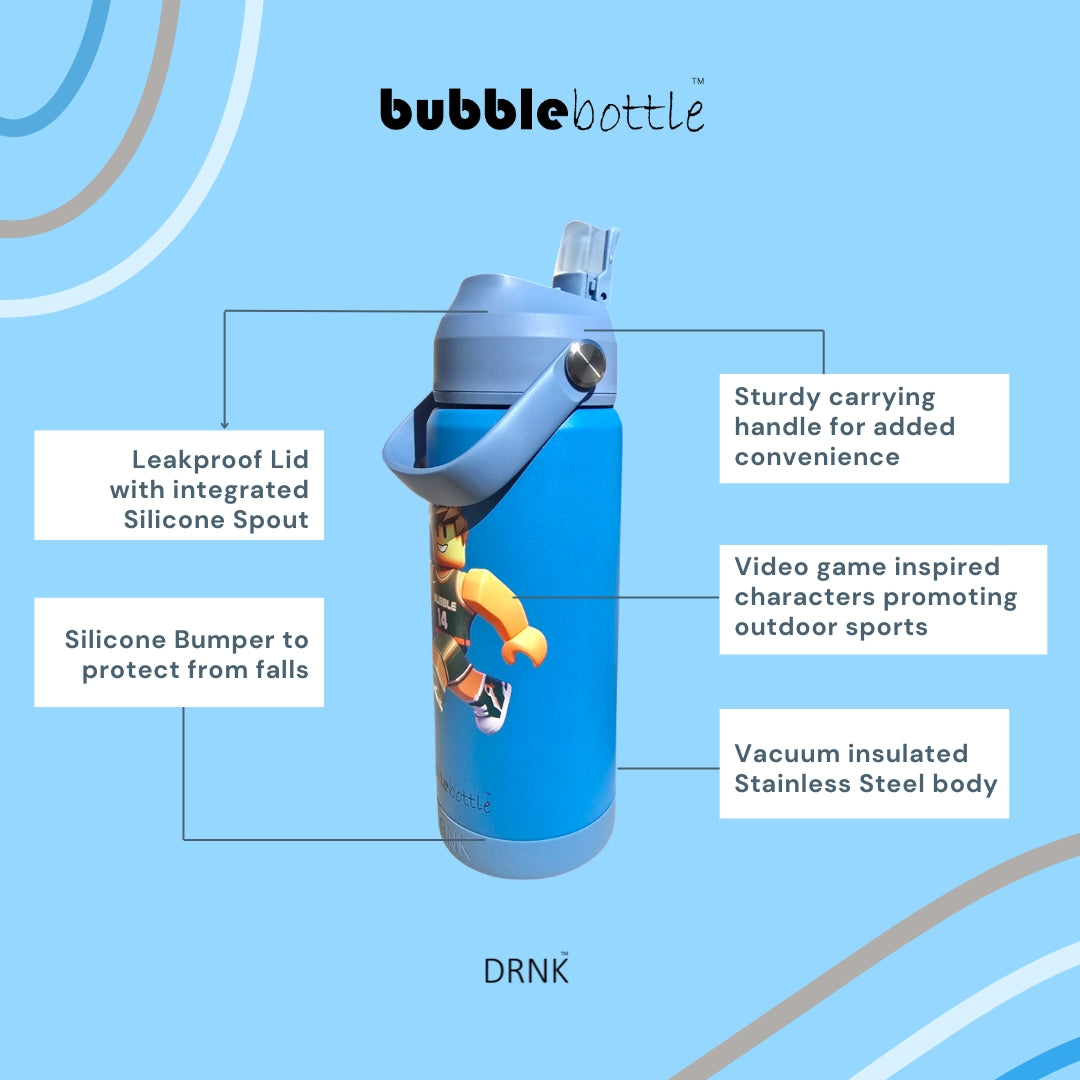 Bubblebottle Alpha - Insulated Steel kids water bottle (550 ml)
