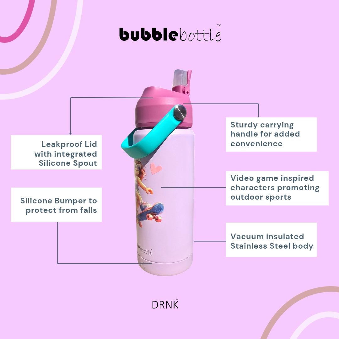 Bubblebottle Preppy- Insulated Steel kids water bottle (550 ml)