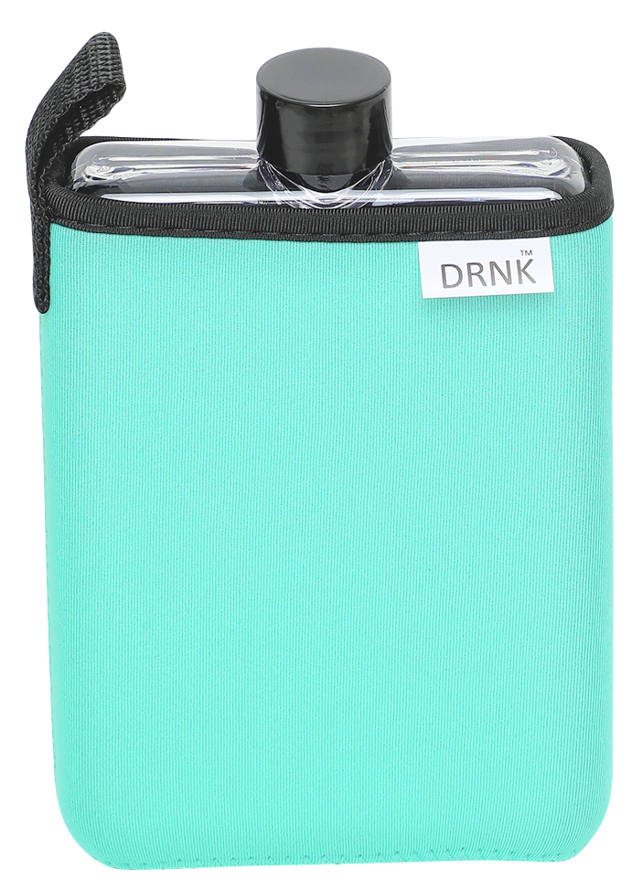 Tritan slim water bottle with Tiffany Blue sleeve (500 ml)