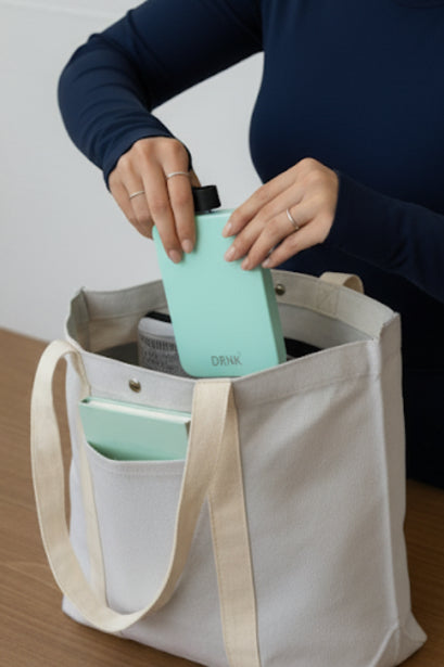 Stainless Steel slim water bottle - Mint (500 ml)