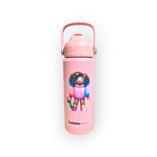 Bubblebottle Neon - Insulated Steel kids water bottle (550 ml)