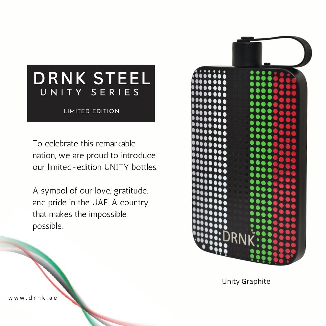 Unity Series - Limited Edition steel bottle. Graphite. 500ml