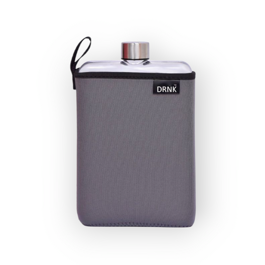 Tritan slim water bottle with Slate Grey sleeve  (500 ml)